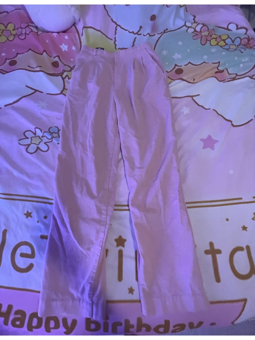 Light Pink Straight Leg Pants